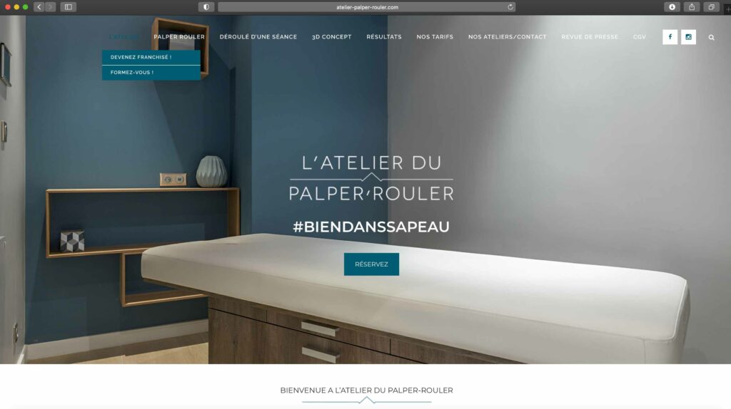Site Internet Atelier Palper Rouler